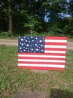 American Flag : Wooden, Handpainted, WEATHER PROOFED OVERCOAT . Self Standing — photo 9