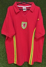 RETRO REPLICA MENS WALES NATIONAL 1976/1979 SOCCER FOOTBALL SHIRT JERSEY SIZE XL