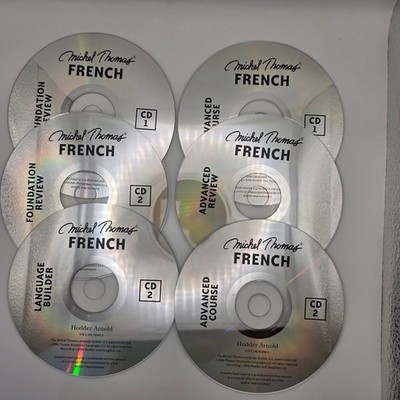 Michel Thomas French Language Course CDs Lot of 8 Advanced Foundation Review