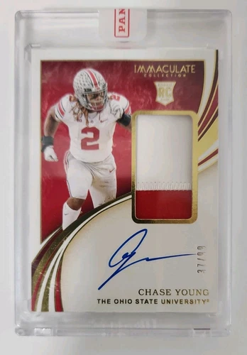 2020 Panini Immaculate Collegiate Rookie Patch Autograph #101 Chase Young 23/99