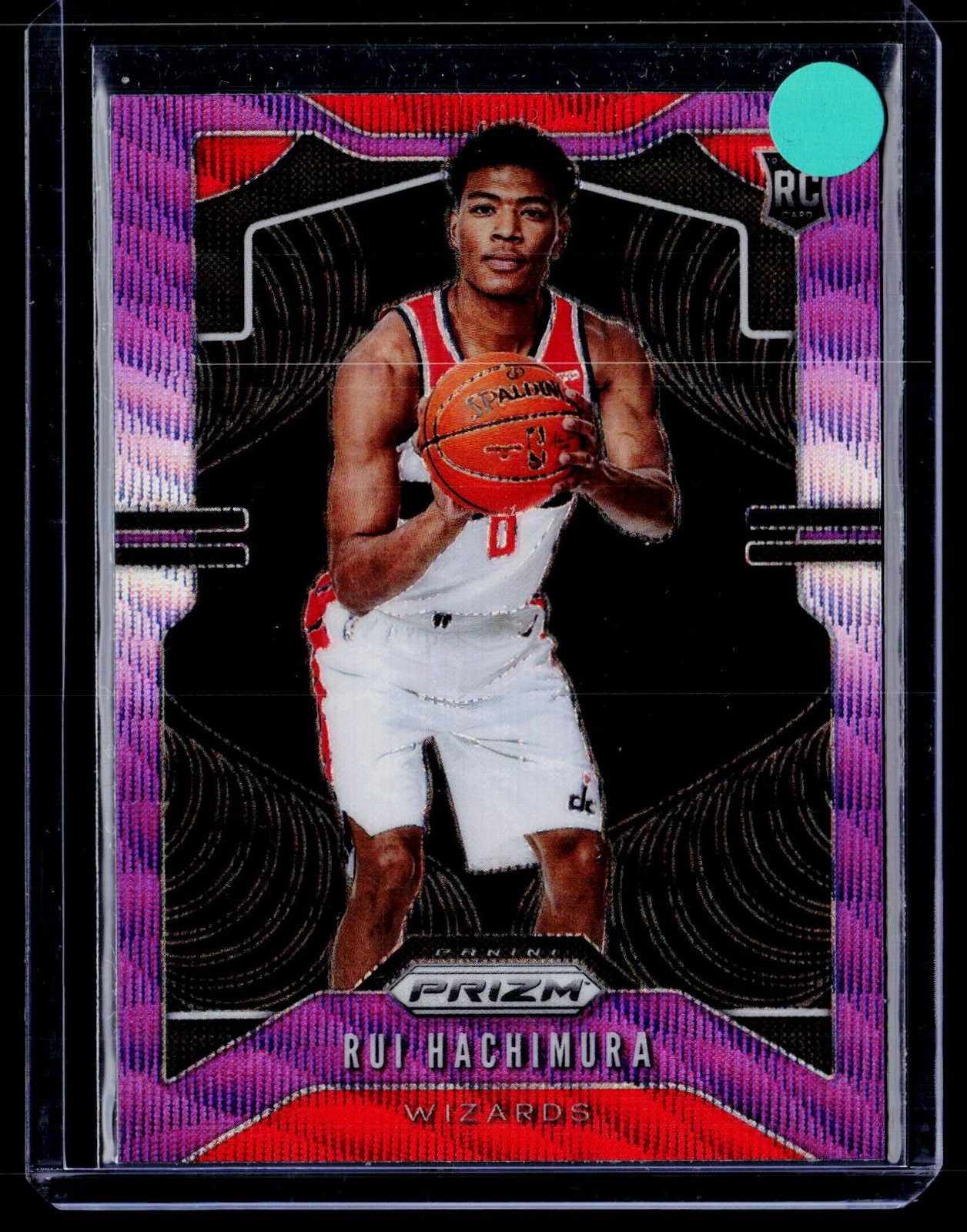 2019-20 Panini Prizm #255 Rui Hachimura Prizms Pink wave