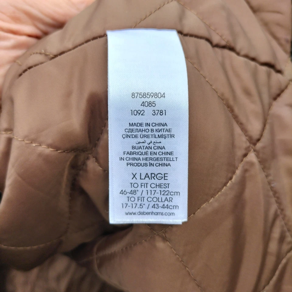 Men's Mantaray Debenhams Biker Style Brown Jacket - Image 3 of 4