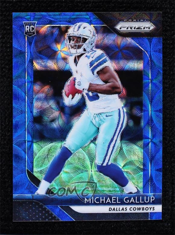 2018 Panini Prizm Rookie Blue Scope Prizm 84/99 Michael Gallup #226 7zf