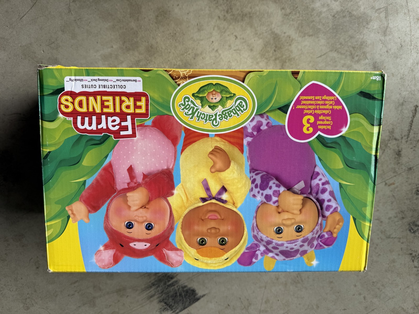 Cabbage Patch Kids Farm Friends Collectible Cutes 3 Doll Set
