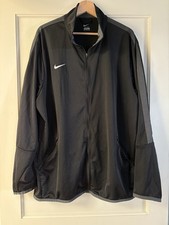 Nike Training Jacket 2XL Black Lite Weight Active Zip Up Dry Wick Thin Athletic