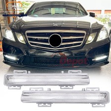 2x Led Drl Fog Lights For Mercedes W204 W212 C230 C250 C300 E350 E500 2009-2014