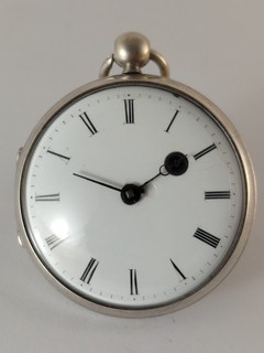 MONTRE À COQ EN ARGENT mouvement AUGUSTE CHOPARD