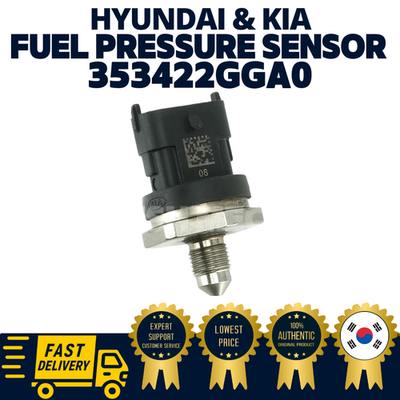 #ad GENUINE OEM Hyundai Kia Fuel Pressure Sensor 353422GGA0 Genesis Tucson Santa Fe $60.00