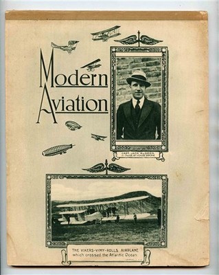 3 Modern Aviation Lined Vintage Writing Tablets Aero Mail Vikers Vimy Rolls 