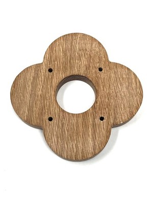 Eiche Decke Blumenmuster Holzschild personalisieren Dekor Wandhalterung Plakette