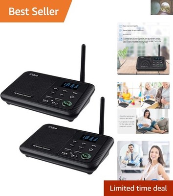 Compact Wireless Intercom with Wall Mount for Home/Office | User-Friendly Design