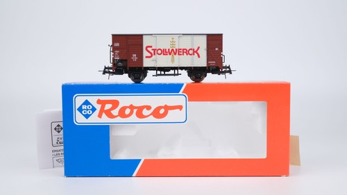 Roco H0 47285 Gedeckter Güterwagen Stollwerck DB | Condition: Gebraucht