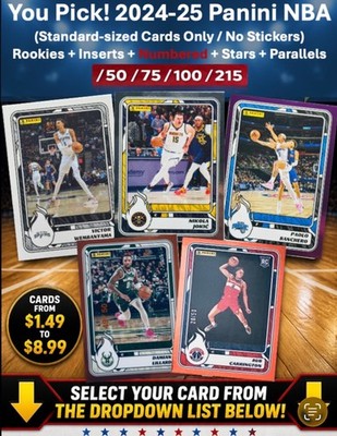 You Pick! /50 Standard-Size Cards | 2024-25 Panini NBA Inserts RAV
