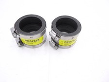 2 Pack Fernco Proflex 2" x 1-1/2" Clamp Flexible Coupling 3006-215