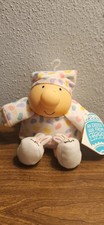VTG 1994 Ziggy Easter plush doll American Greetings pajamas jelly bean print 7"