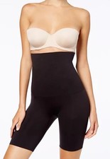 New Maidenform Shapewear Hi Waist Thigh Slimmer Size Large Extra Firm C3-21