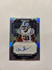2023 Panini Prizm Draft Picks 2022 Update Silver Mataeo Durant #RA-MDU Auto