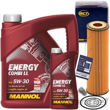 FILTER &Ouml;LFILTER+MANNOL 5W30 &Ouml;L f&uuml;r MERCEDES C E KLASSE W203 204 211 212 CLK SLK