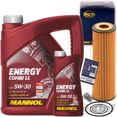 FILTER ÖLFILTER+MANNOL 5W30 ÖL für MERCEDES C E KLASSE W203 204 211 212 CLK SLK