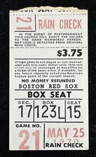 1970 Tony Conigliaro HR Ticket #133/134 Life Two HR GM Boston Yaz HR/Williams MG