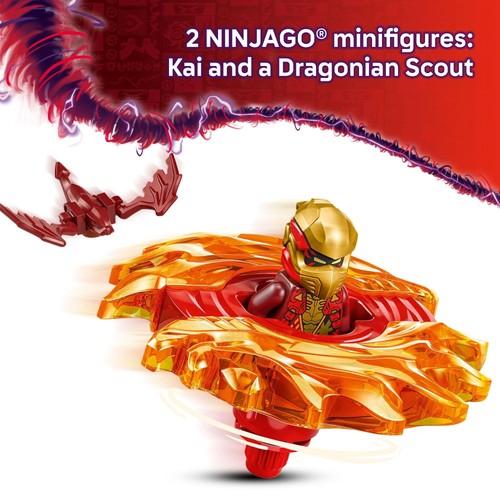 LEGO NINJAGO Kai'S Dragon Spinjitzu Spinner - Spinning Blade Battle Building Toy - Picture 4 of 6