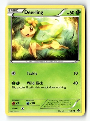 Pokemon Karte Deerling LP Emerging Powers Common 15/98