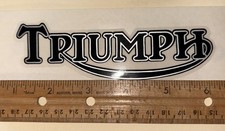Triumph 5 Black Silver Sticker Vinyl Transfer Decal Triumph 5 Black Silver Sticker Vinyl Transfer Decal