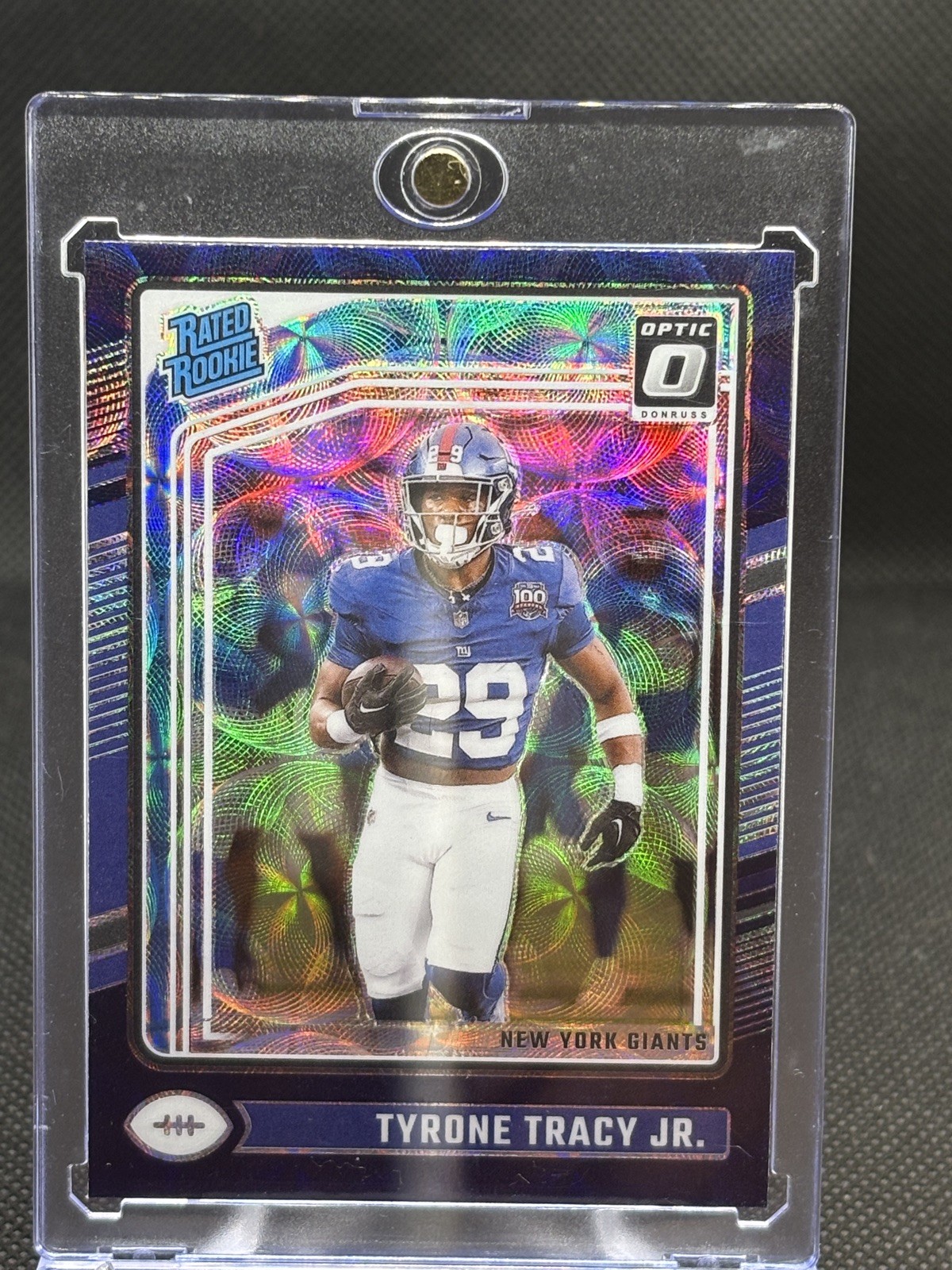 2024 Panini Donruss Optic Rated Rookie Tyrone Tracy Jr. #259 Purple Scope Prizm