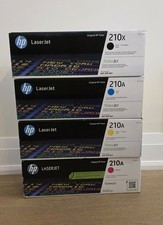 HP 210X Black High Yield, 210A Cyan/Magenta/Yellow Standard Yield Toner Set