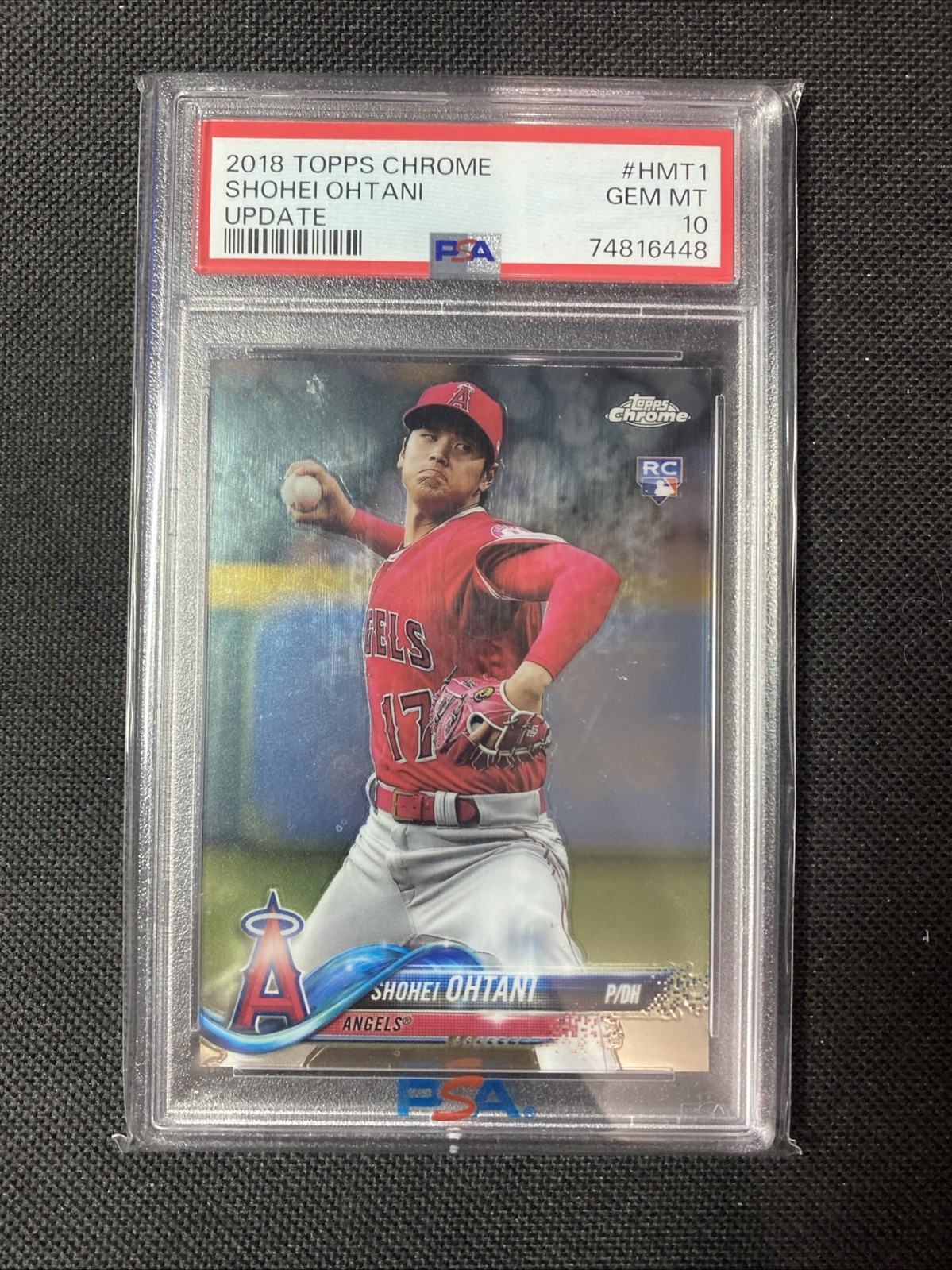 2018 TOPPS CHROME UPDATE #HMT1 SHOHEI OHTANI ROOKIE RC PSA 10