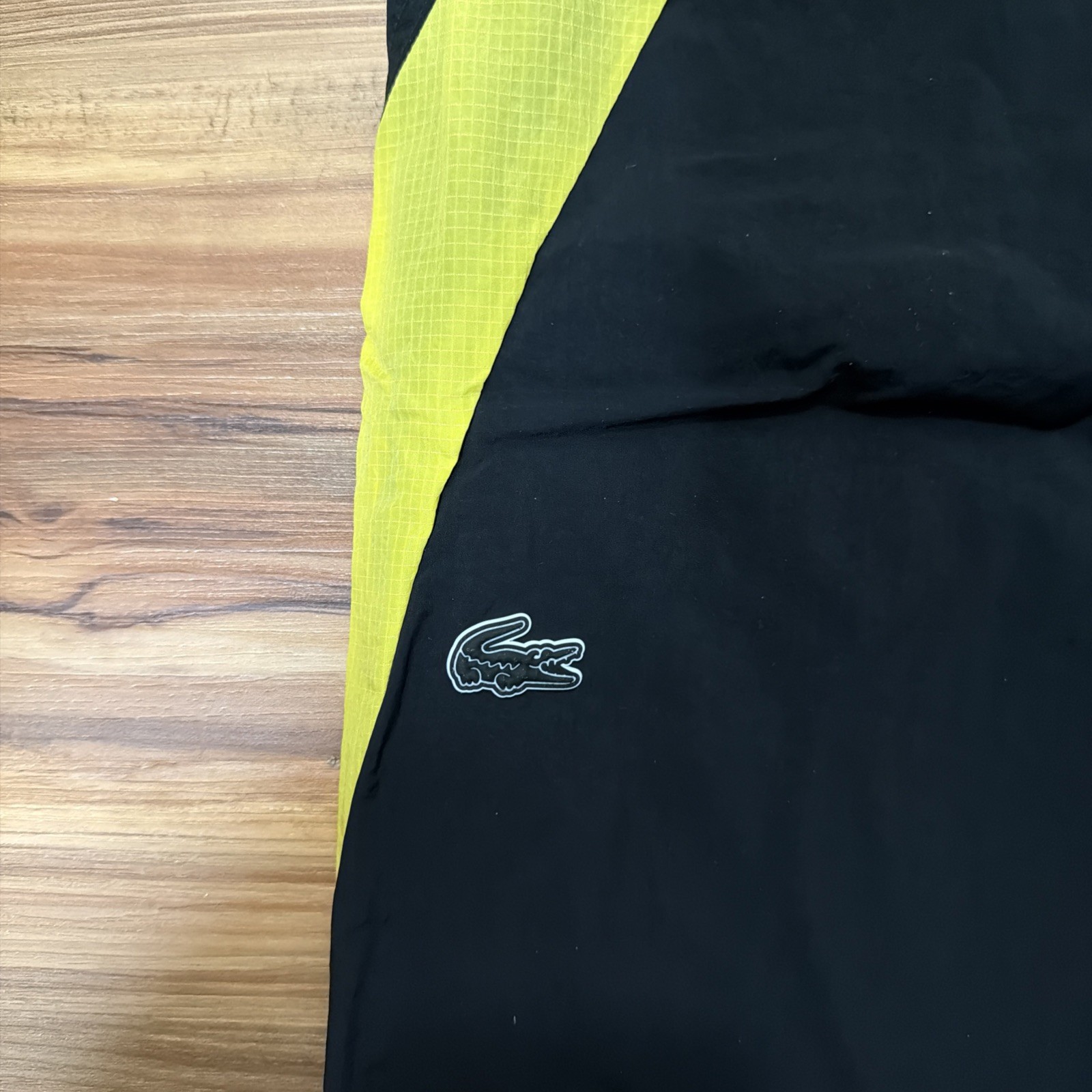 Lacoste Mens Héritage Regular Fit Colorblock Trackpants XL Black/yellow  thumbnail 7