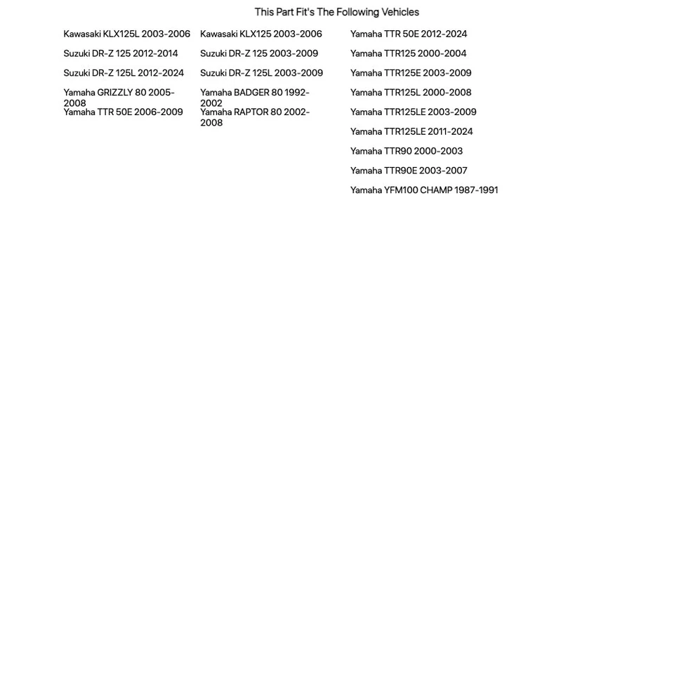 Mikuni VM28/486 Series Pilot Jet 17.5 For YAMAHA TTR90E 2003-2007 — 第 2/3 张图片