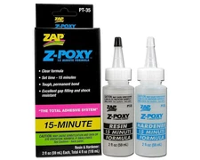 Pacer 4oz Zpoxy Z-Poxy 15 Five Min Minute Epoxy Resin And Hardener Combo PT35