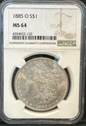 1885-O Morgan Dollar NGC Certified MS64