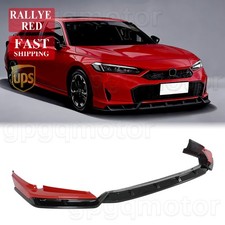 For Honda Civic Sedan 2025-2026 Yofer V2 Style Yofer Rallye Red Front Bumper Lip