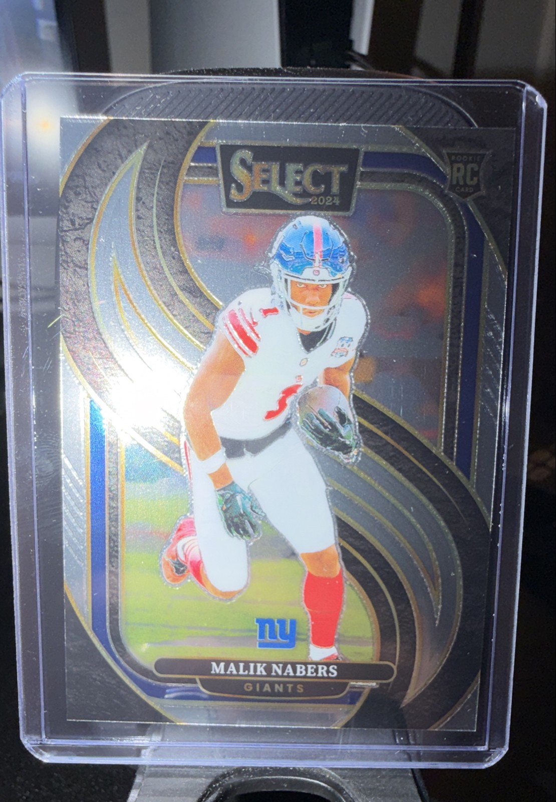 2024 Panini Select - Premier Level Malik Nabers #116 Silver Prizm (RC)
