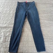 Spanx Pull On Skinny Jeans Size M Dark wash jeggings stretch comfort jeans