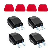 Ohleats 4PCS Deer Whistles for Car, Automotive Save a 4 PCS, Black