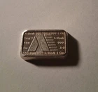 Rare Vintage 1981 1 Troy Ounce .999 Silver A-Mark Amark Chunky Ingot Style Bar