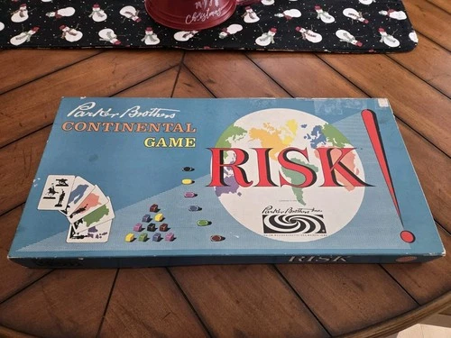 Vintage 1959 Risk! Parker Brothers Continental Board Game