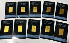 1/1000 oz Fine Gold Bar 24K The Queen
