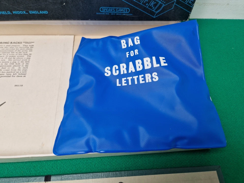 Vintage SCRABBLE Deluxe Edition Board Game with Turntable Spears Games - Image 4 of 4