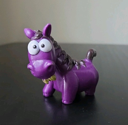 B Toys Baa-Baa-Barn Replacement Purple Donkey Horse PVC Farm Animal Toy Battat