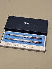 Cross Classic Century Lustrous Chrome Ballpoint Pencil Pen 3501 In Original Box
