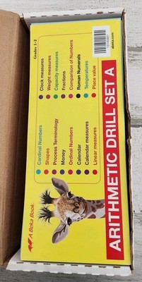 ABEKA Homeschool Arithmetic Drill Set A Flashcards for Grades 1-2