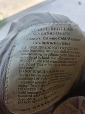 Military Primaloft Extreme Cold Weather Pants Army Trousers GEN III XL