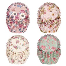 Floral Standard Cupcake Liners 400 Count Paper Baking Cups Disposable Cupcake Wr