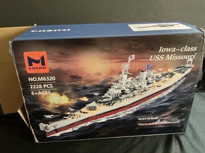 M NO. M6320/ USS Missouri Iowa Class Battleship/ LEGO Like (2228 PCS)