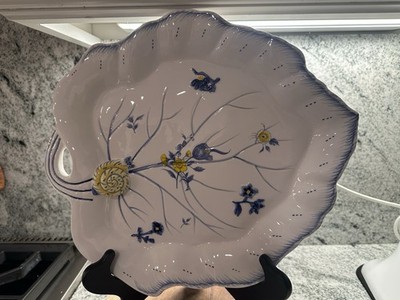 SPODE Imperial Garden Leaf Tray w/ snail - Platter - BEAUTIFUL 14''