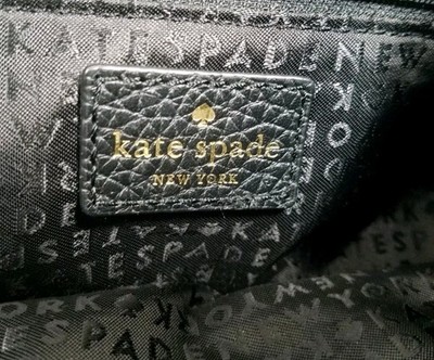 Kate Spade Chester Street Kacy Pebbled Leather Backpack Black & Gold w/ Tassel Kate Spade Chester Street Kacy Black Leather Backpack Cow  main image 2